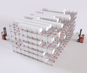 Švédský shuttle systém využívá naplno veškerý prostor ve skladu